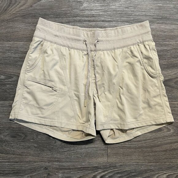 The North Face Shorts Medium Lightweight Outdoors Stretch Chino Pockets Tan - Picture 1 of 10